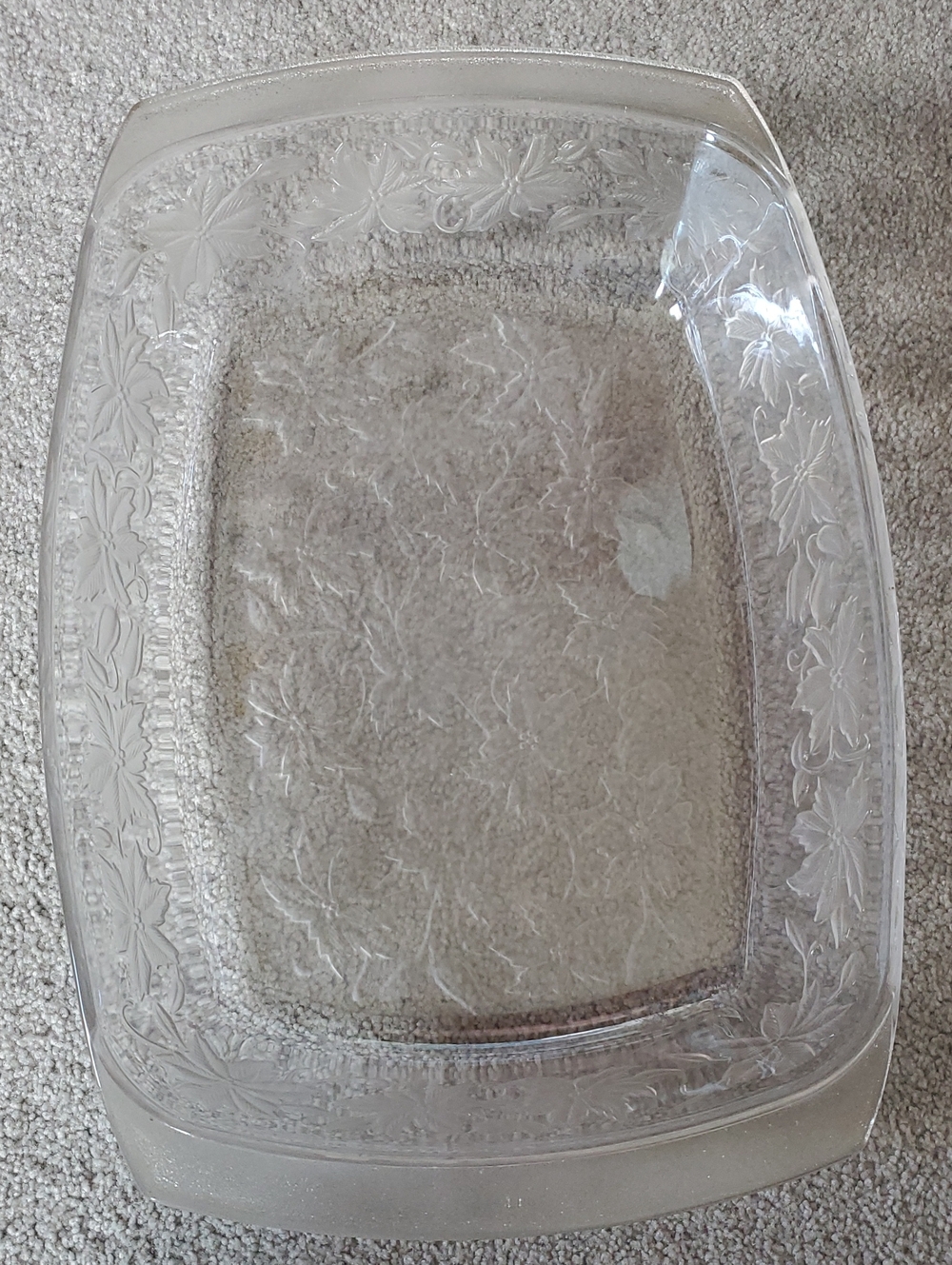 Princess House Fantasia Floral Print Lasagna Dish